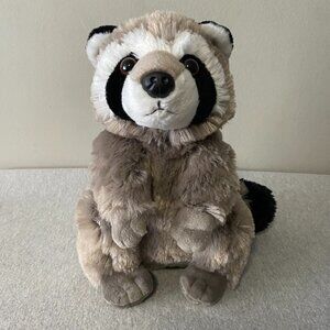 NWOT Wild Republic Taupe Grey Raccoon Plush 11" 2021